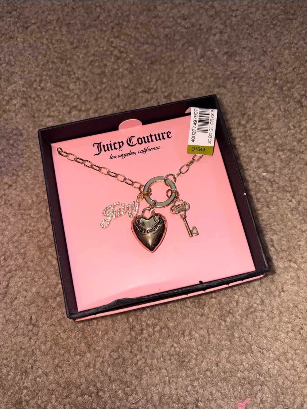 Juicy Couture necklace BNWT #juicycouture #y2k #2000s #hollister 🩵